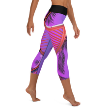 Load image into Gallery viewer, Miami Sunset Yoga Capri Leggings