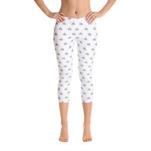 Inky Pattern Capri Leggings