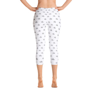 Inky Pattern Capri Leggings