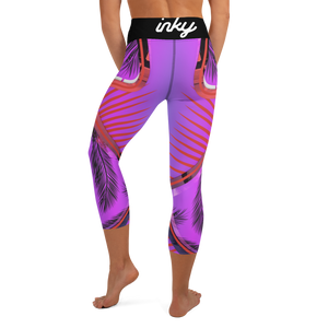 Miami Sunset Yoga Capri Leggings