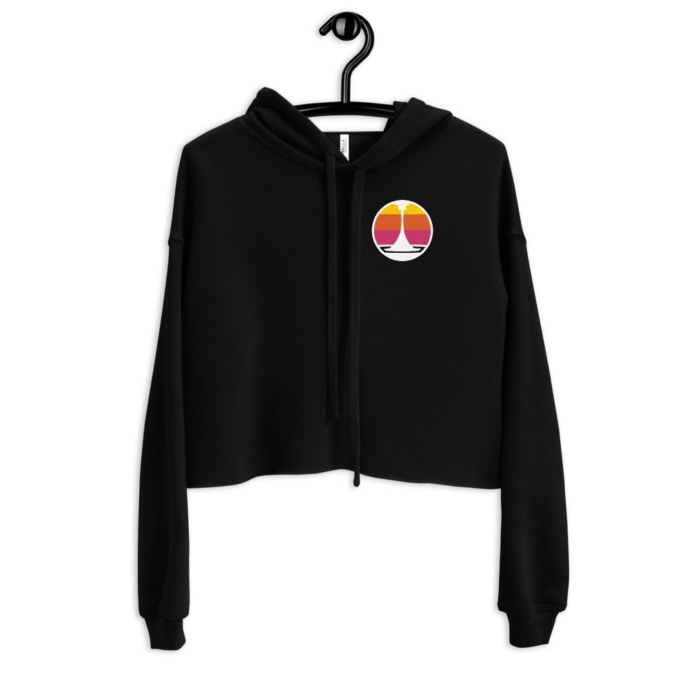 Sunset Pour Crop Hoodie