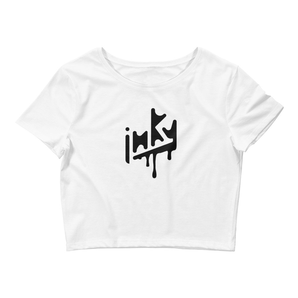 Inky Arts White Crop Top