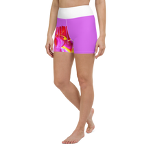 Load image into Gallery viewer, Pink Oil Drip Yoga Shorts