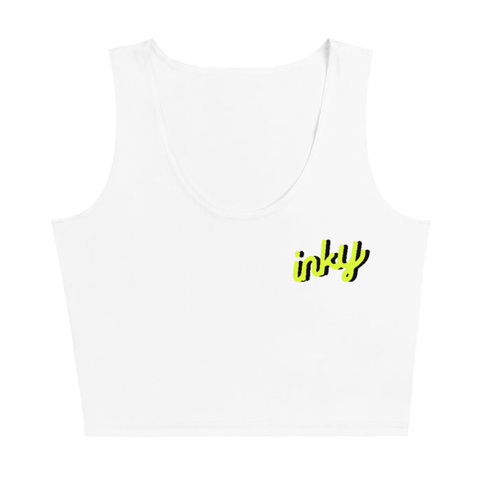 Lime inky Crop Top